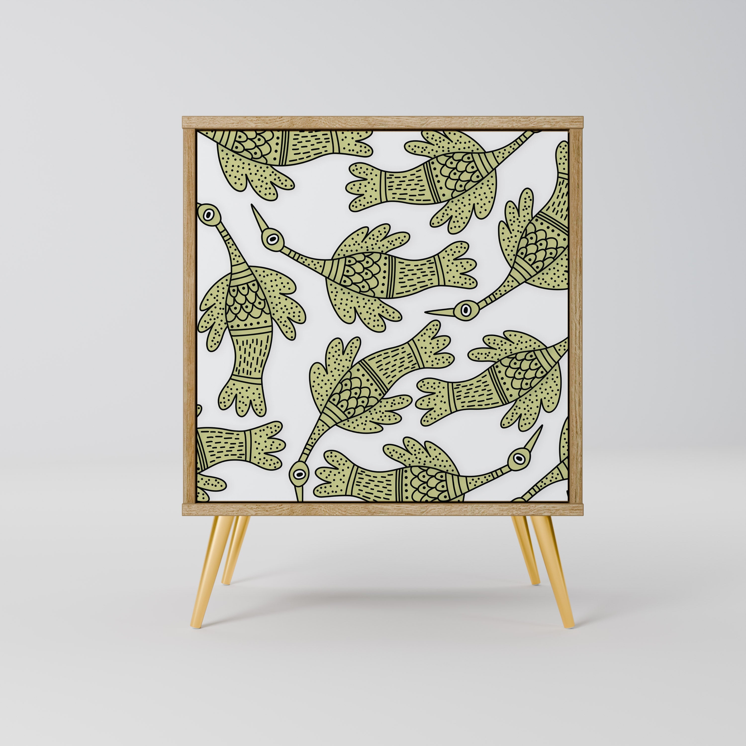 SEEDLING SONGBIRD Aparador de 1 Porta em Efeito Carvalho