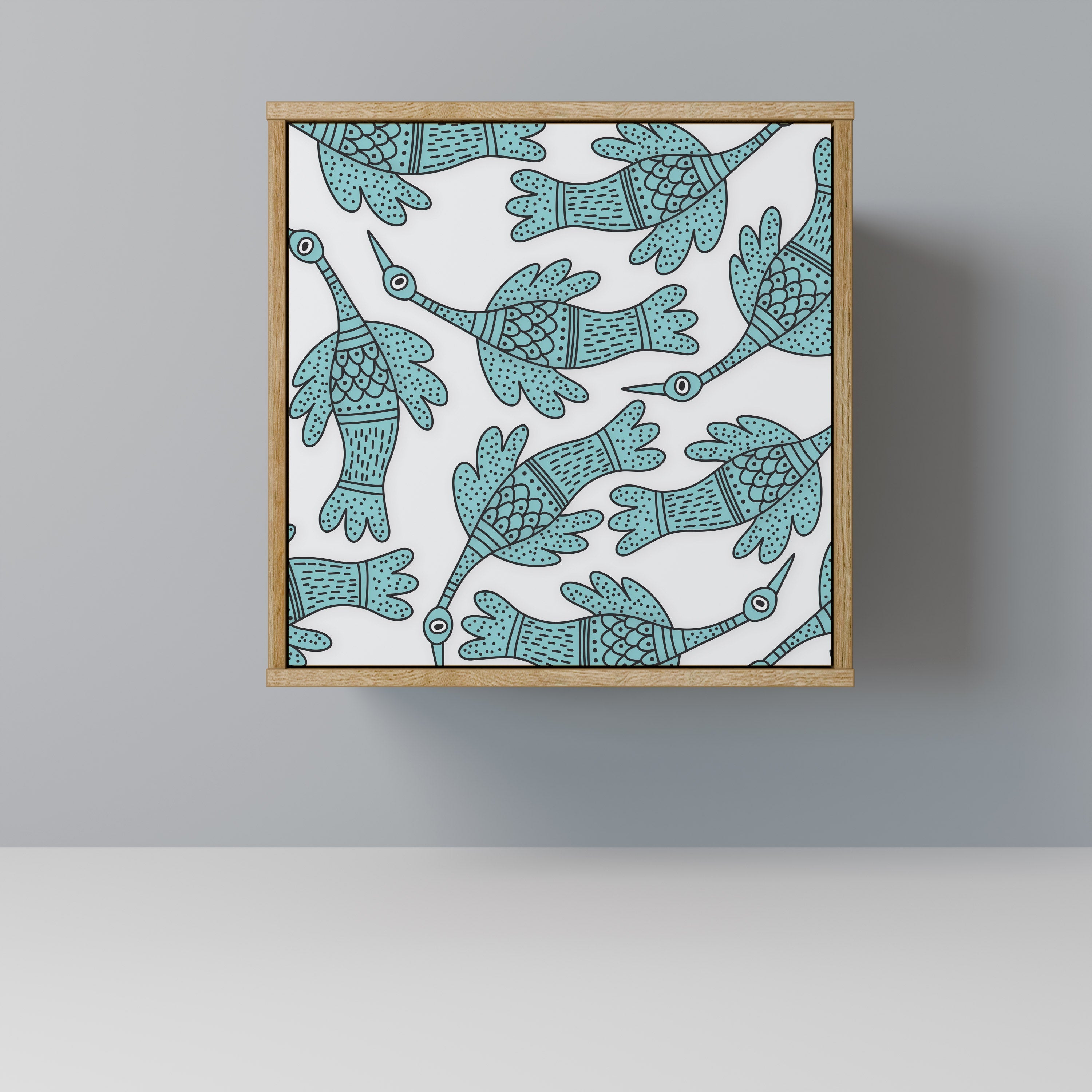 WATERSPOUT SONGIBIRD Aparador de 1 Porta em Efeito Carvalho