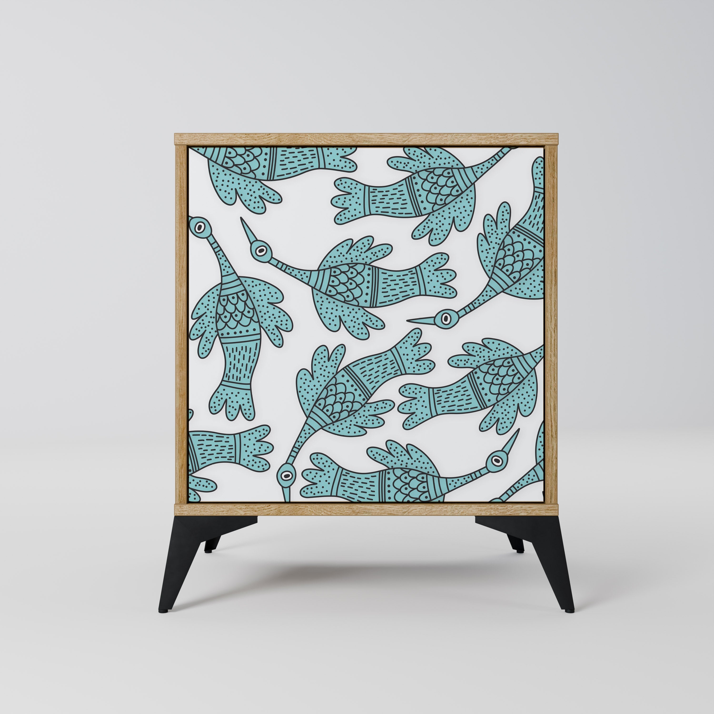 WATERSPOUT SONGIBIRD Aparador de 1 Porta em Efeito Carvalho