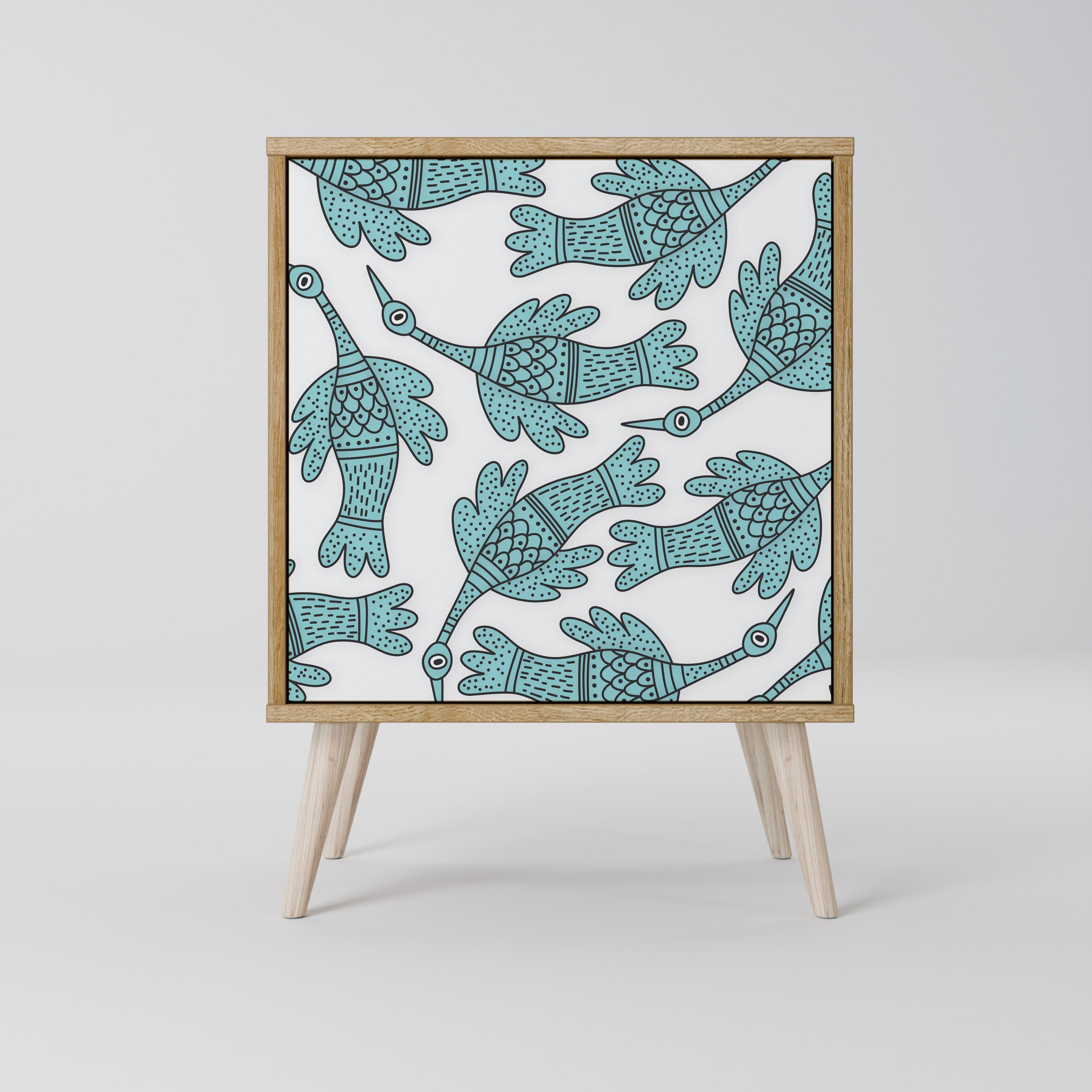 WATERSPOUT SONGIBIRD Aparador de 1 Porta em Efeito Carvalho