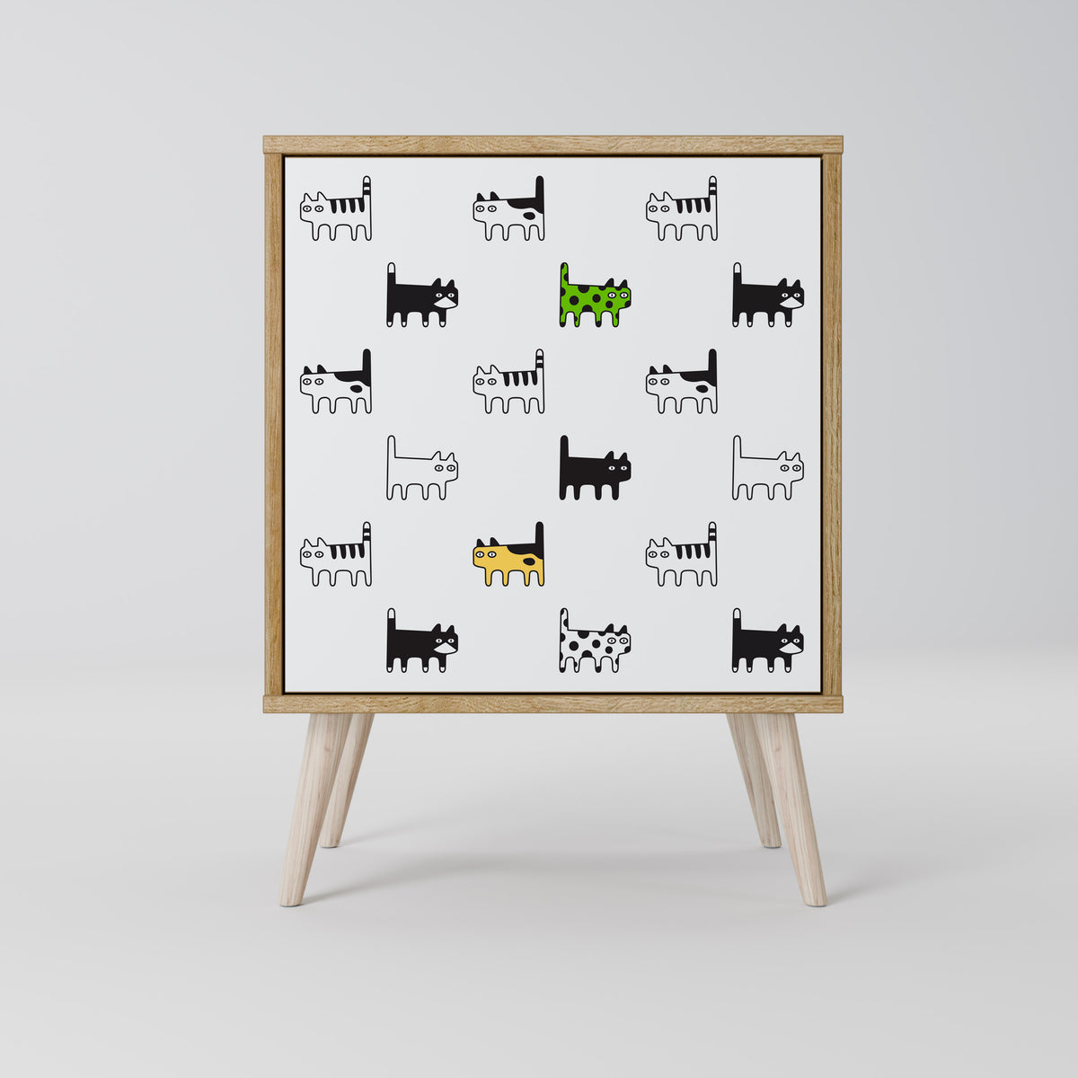 CATS COMPILATION 1-Door Sideboard