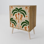 DANCING PREDATORS Aparador de 1 Porta em Efeito Carvalho