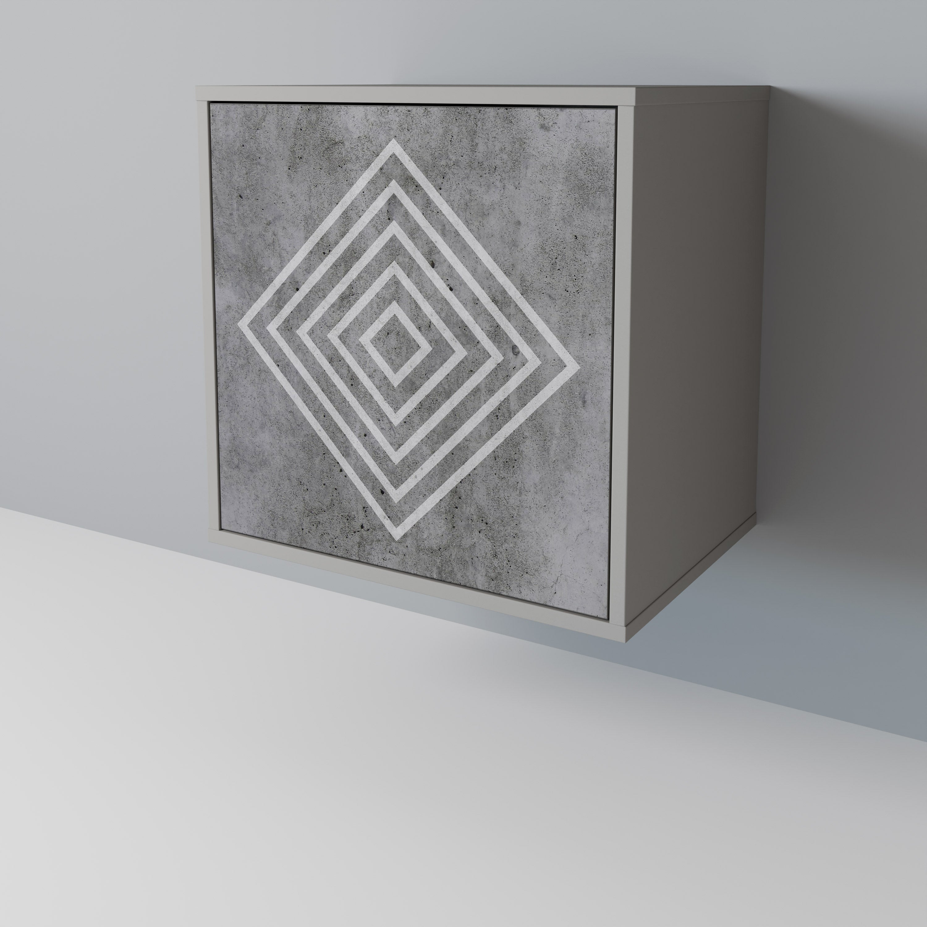POLYGONAL ARTISTRY Aparador de 1 Porta