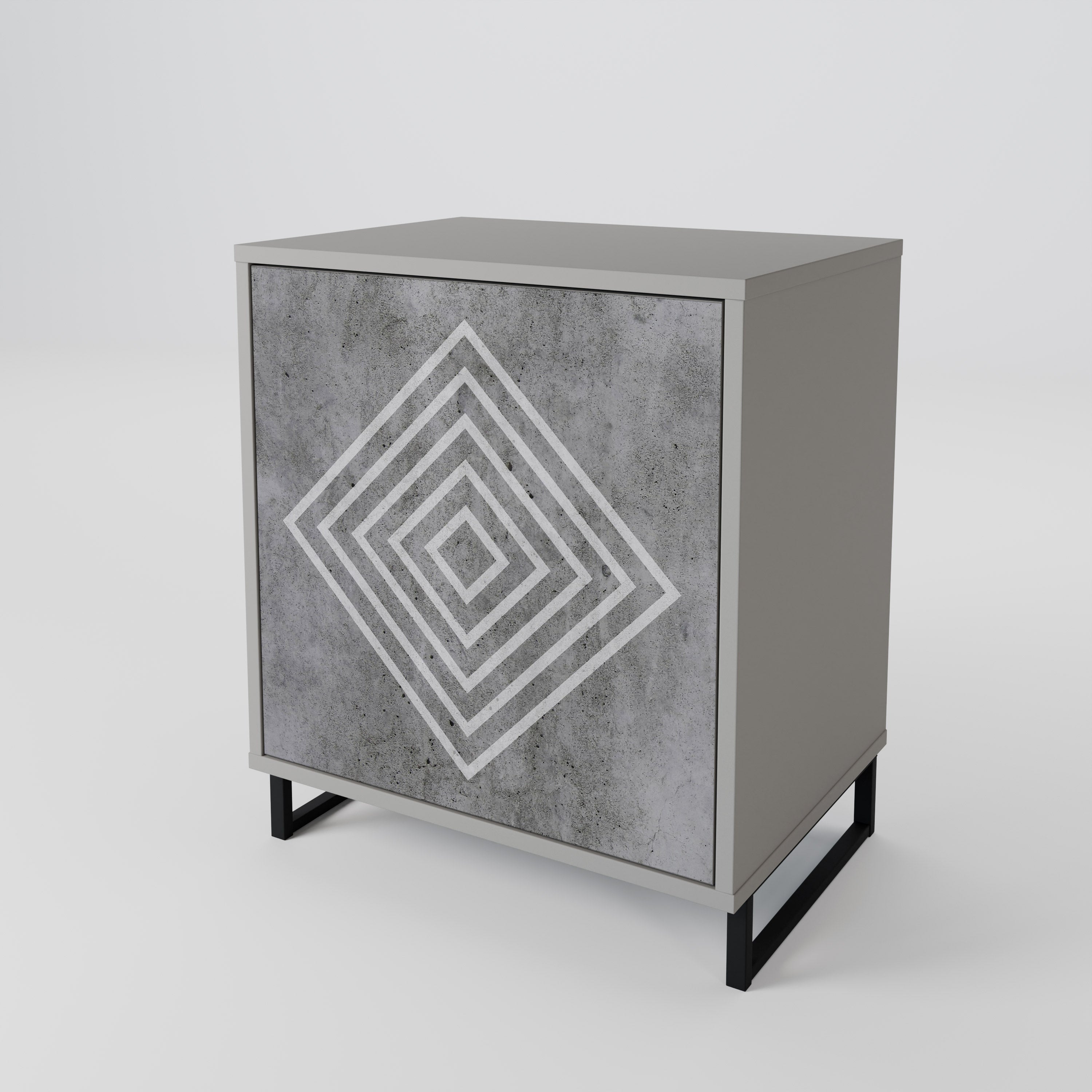 POLYGONAL ARTISTRY Aparador de 1 Porta