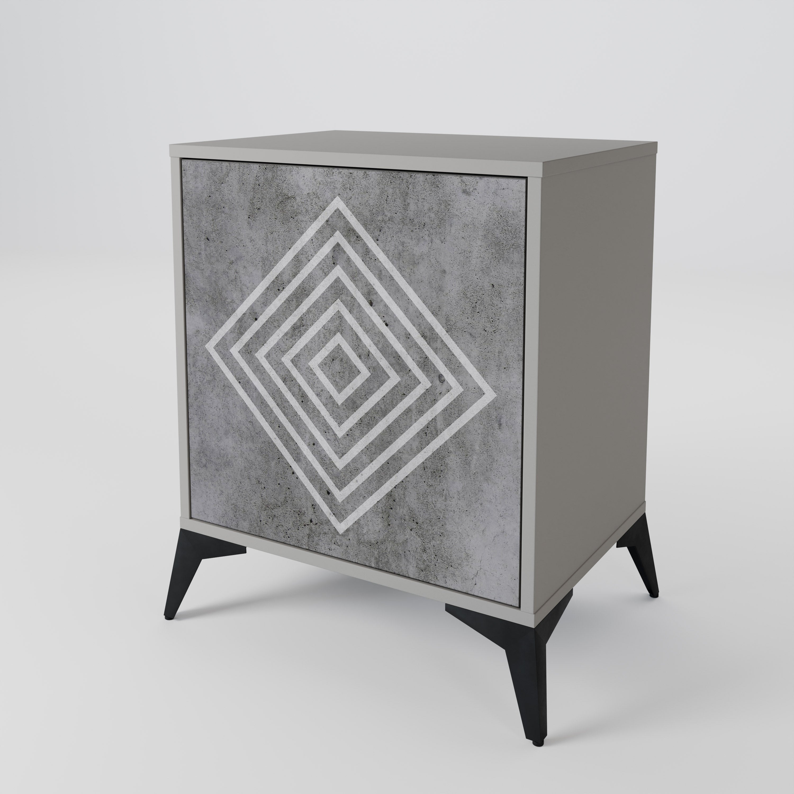 POLYGONAL ARTISTRY Aparador de 1 Porta