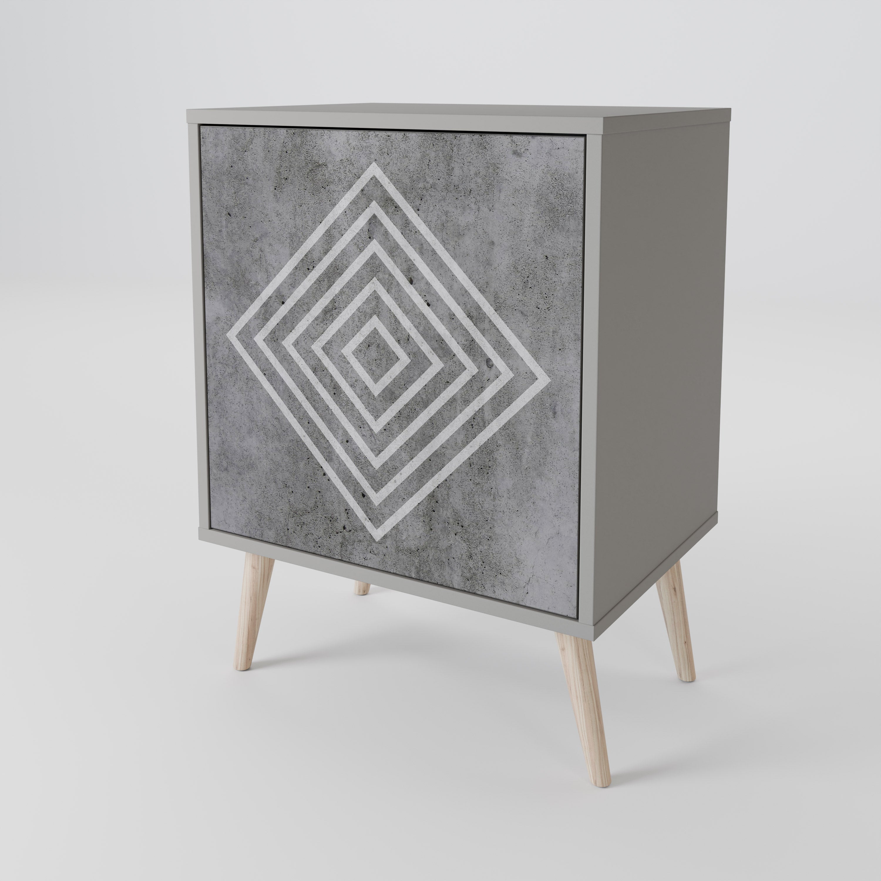 POLYGONAL ARTISTRY Aparador de 1 Porta