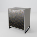 TESSELATED GRAYISH Aparador de 1 Porta em Acabamento Cinzento