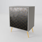 TESSELATED GRAYISH Aparador de 1 Porta em Acabamento Cinzento