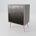 TESSELATED GRAYISH Aparador de 1 Porta em Acabamento Cinzento