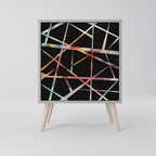 POLYGON VERVE Aparador de 1 Porta em Acabamento Cinzento