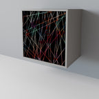 LUMINOUS SNARE Aparador de 1 Porta em Acabamento Cinzento