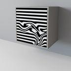 SPECTRA SHOWCASE 1-Door Sideboard in Grey Finish