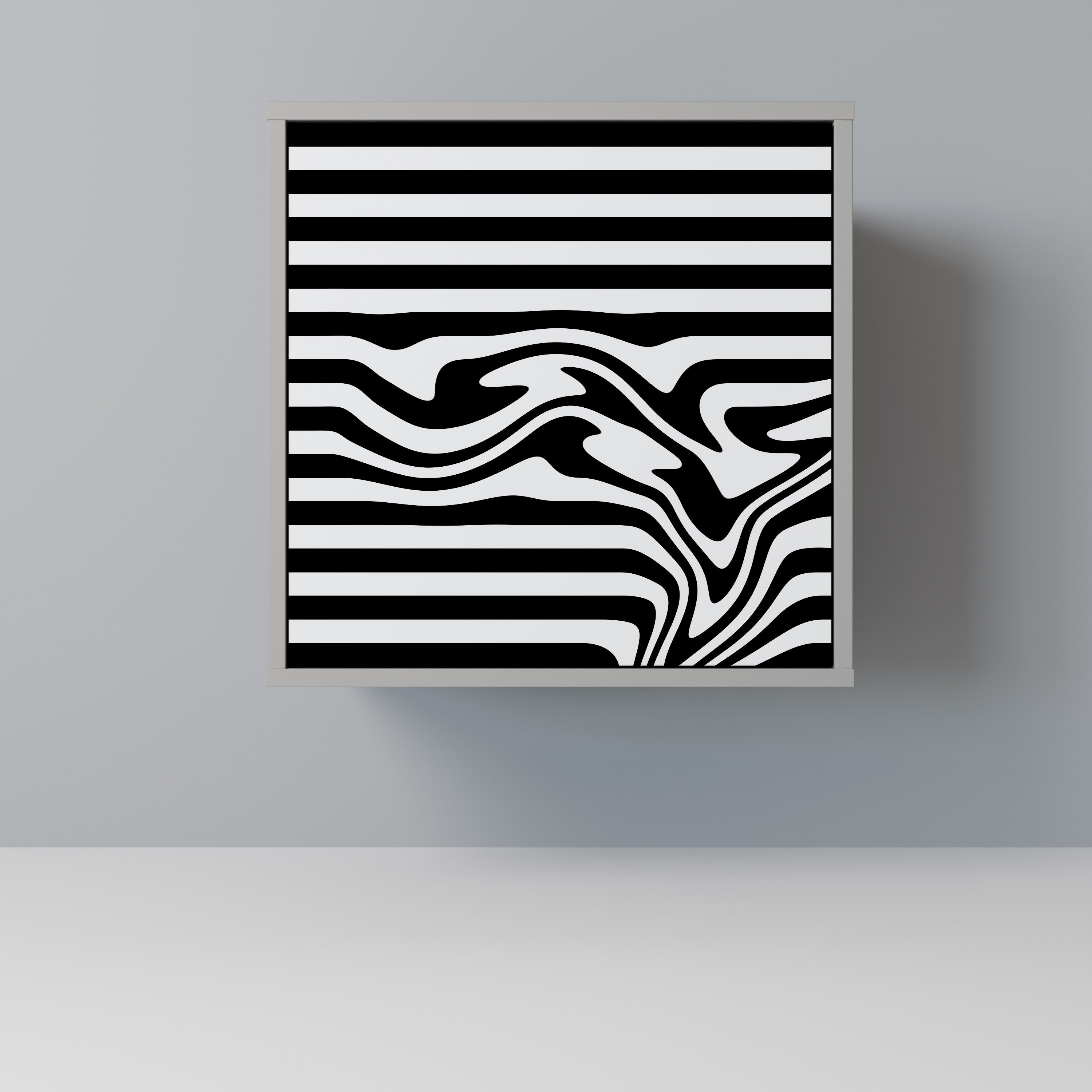 SPECTRA SHOWCASE Aparador de 1 Porta em Acabamento Cinzento