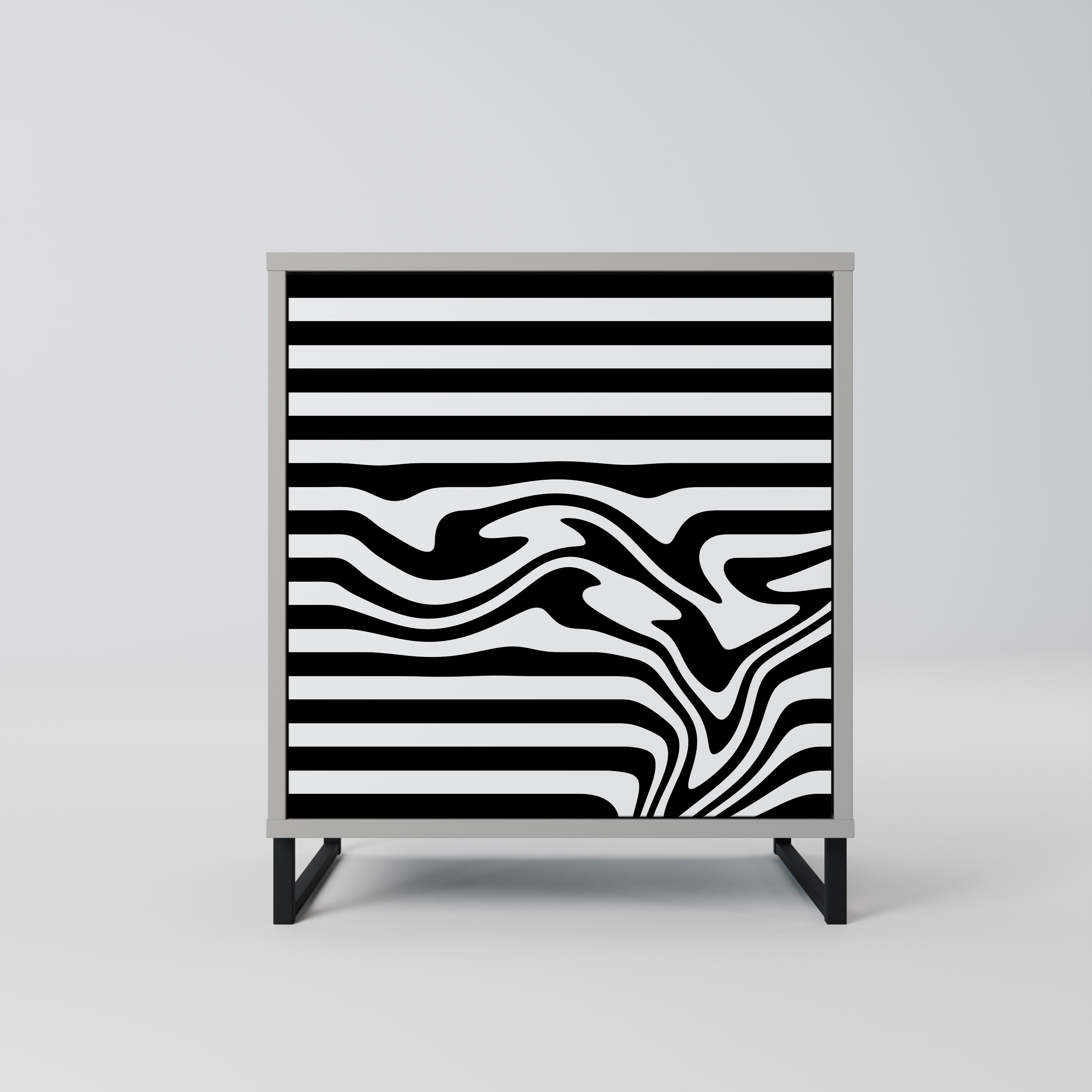 SPECTRA SHOWCASE Aparador de 1 Porta em Acabamento Cinzento