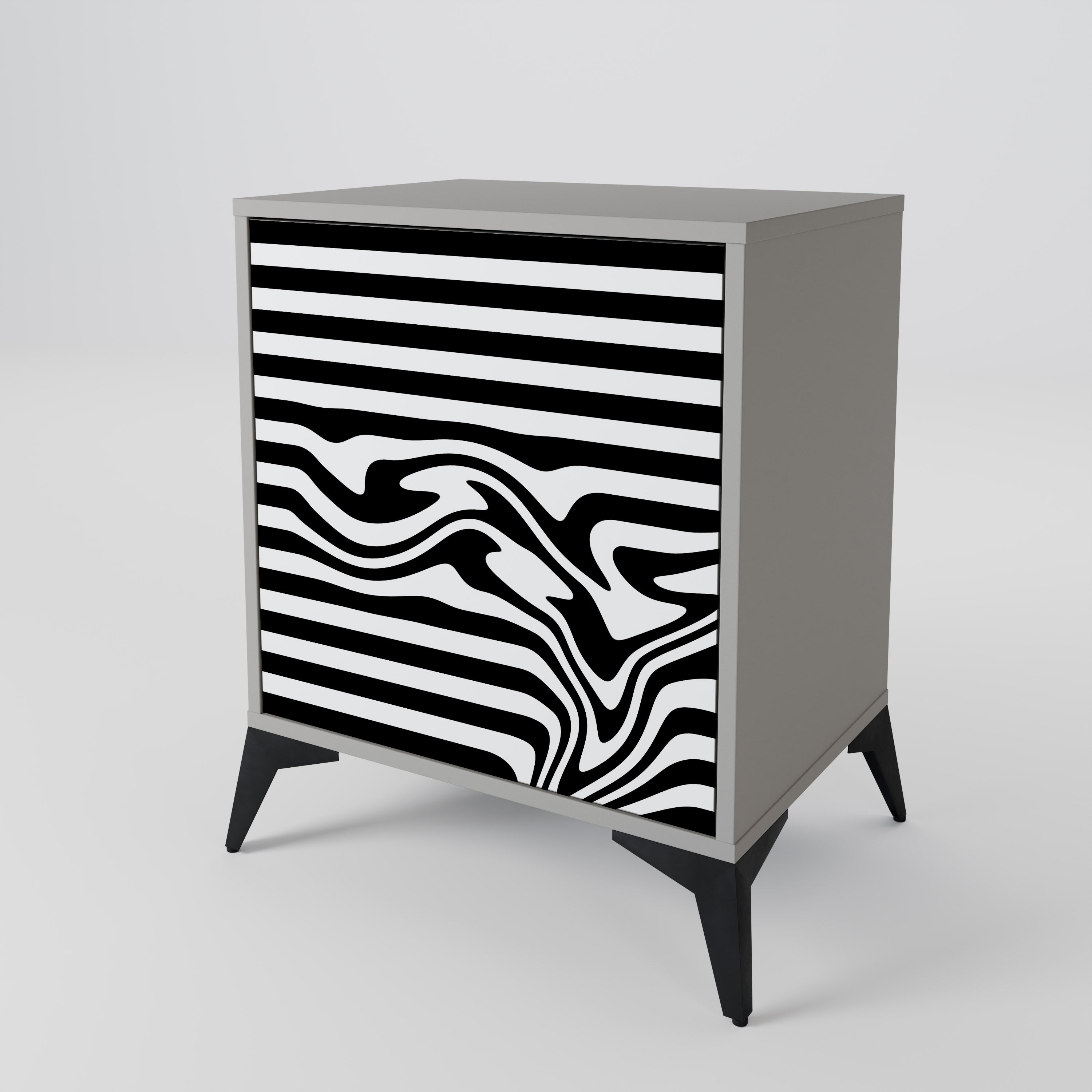 SPECTRA SHOWCASE Aparador de 1 Porta em Acabamento Cinzento