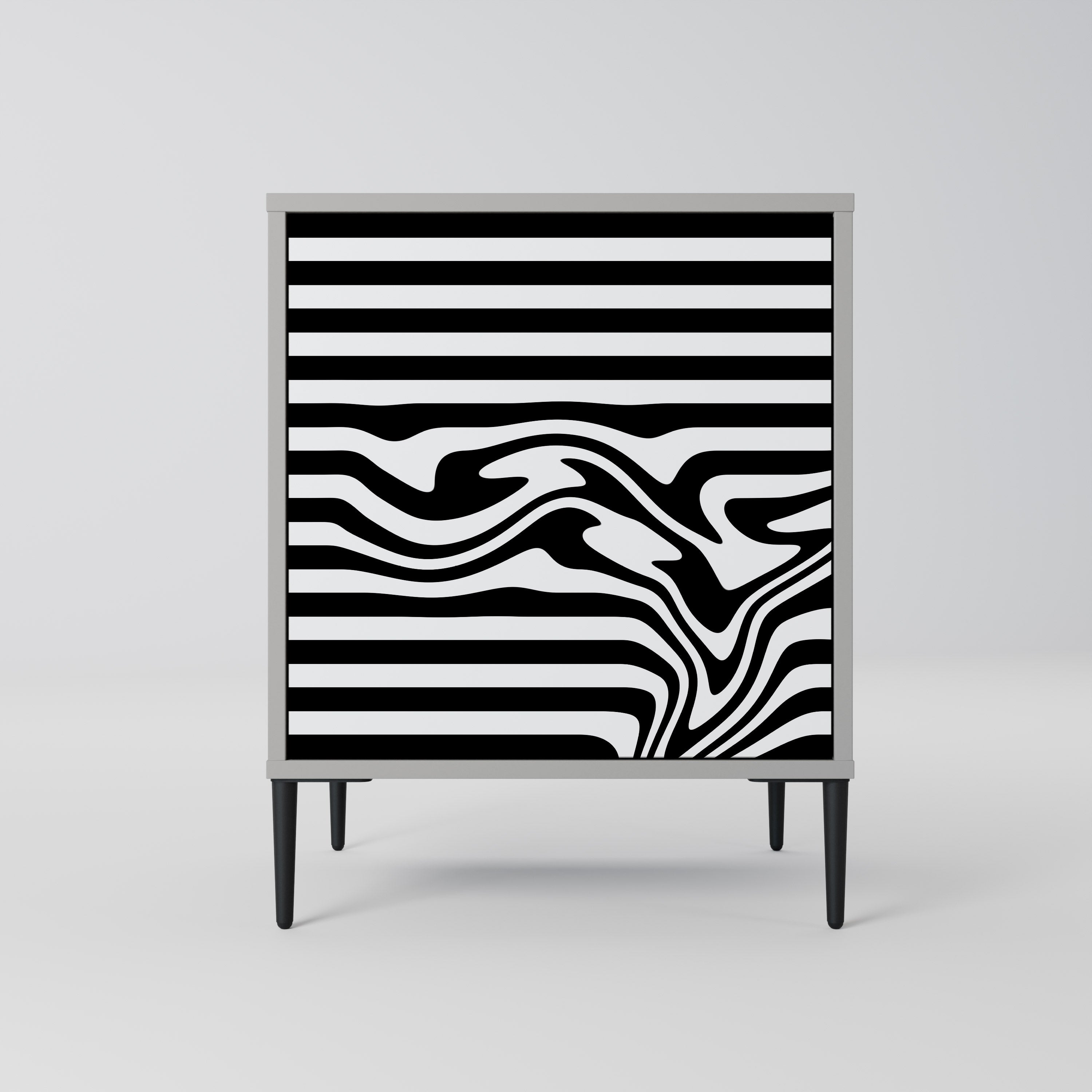 SPECTRA SHOWCASE Aparador de 1 Porta em Acabamento Cinzento