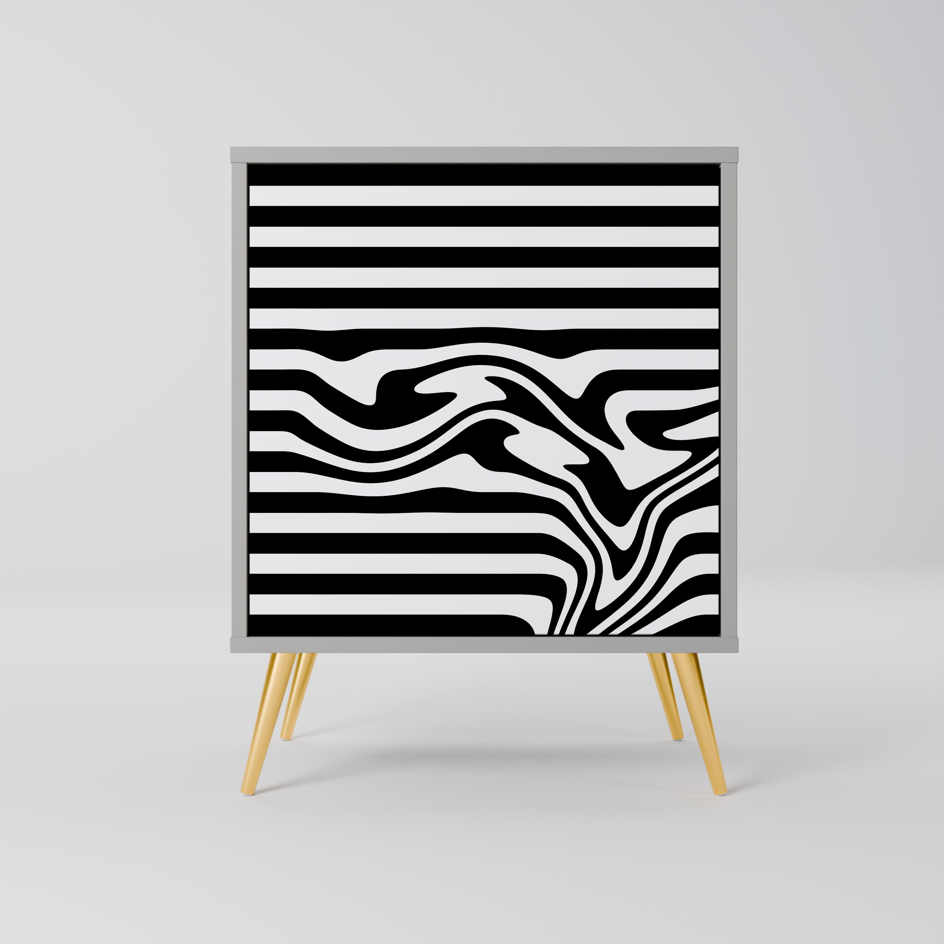 SPECTRA SHOWCASE Aparador de 1 Porta em Acabamento Cinzento