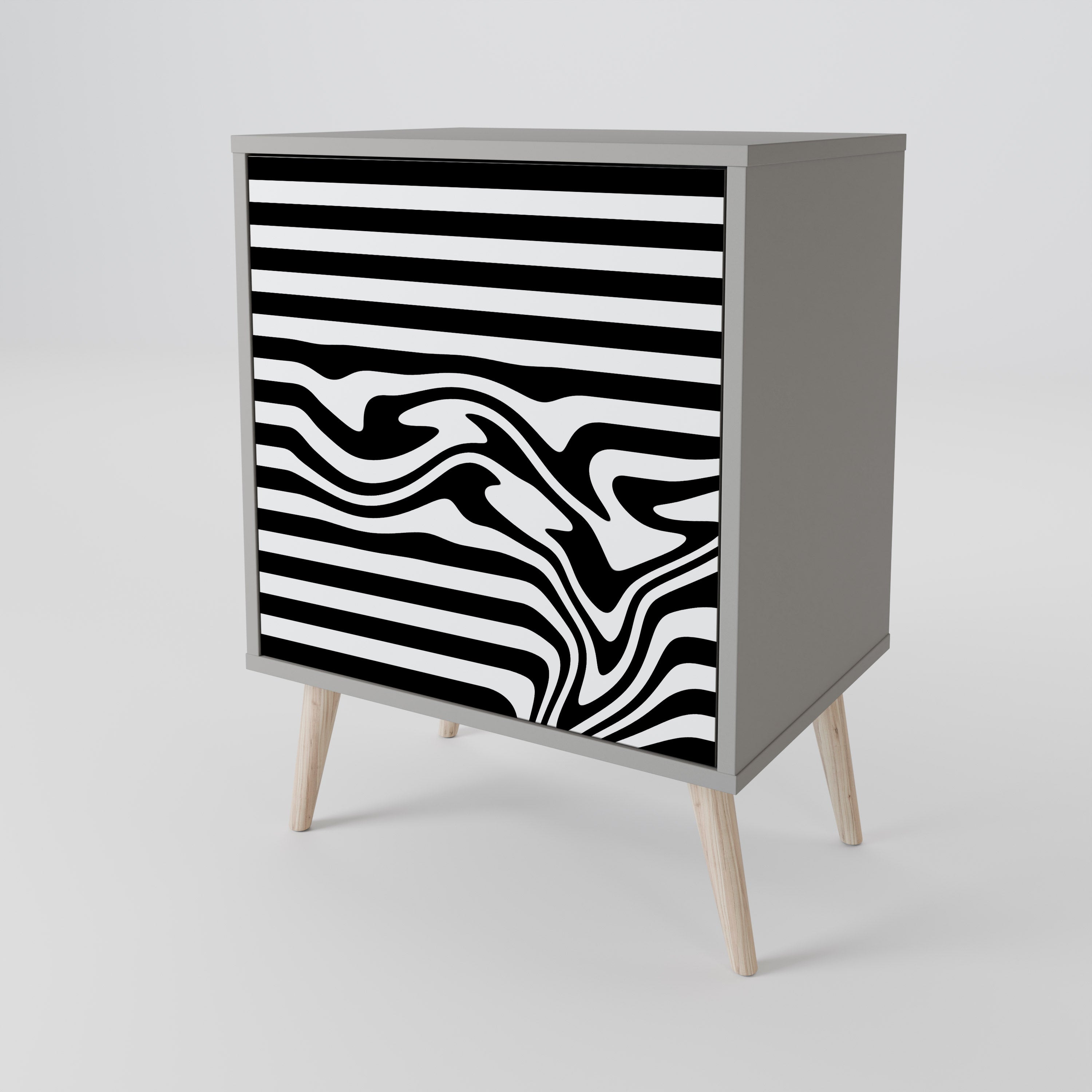 SPECTRA SHOWCASE Aparador de 1 Porta em Acabamento Cinzento