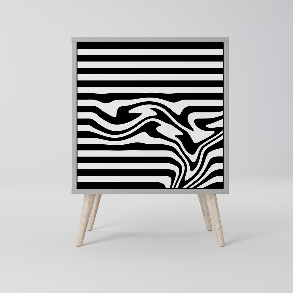 SPECTRA SHOWCASE 1-Door Sideboard in Grey Finish