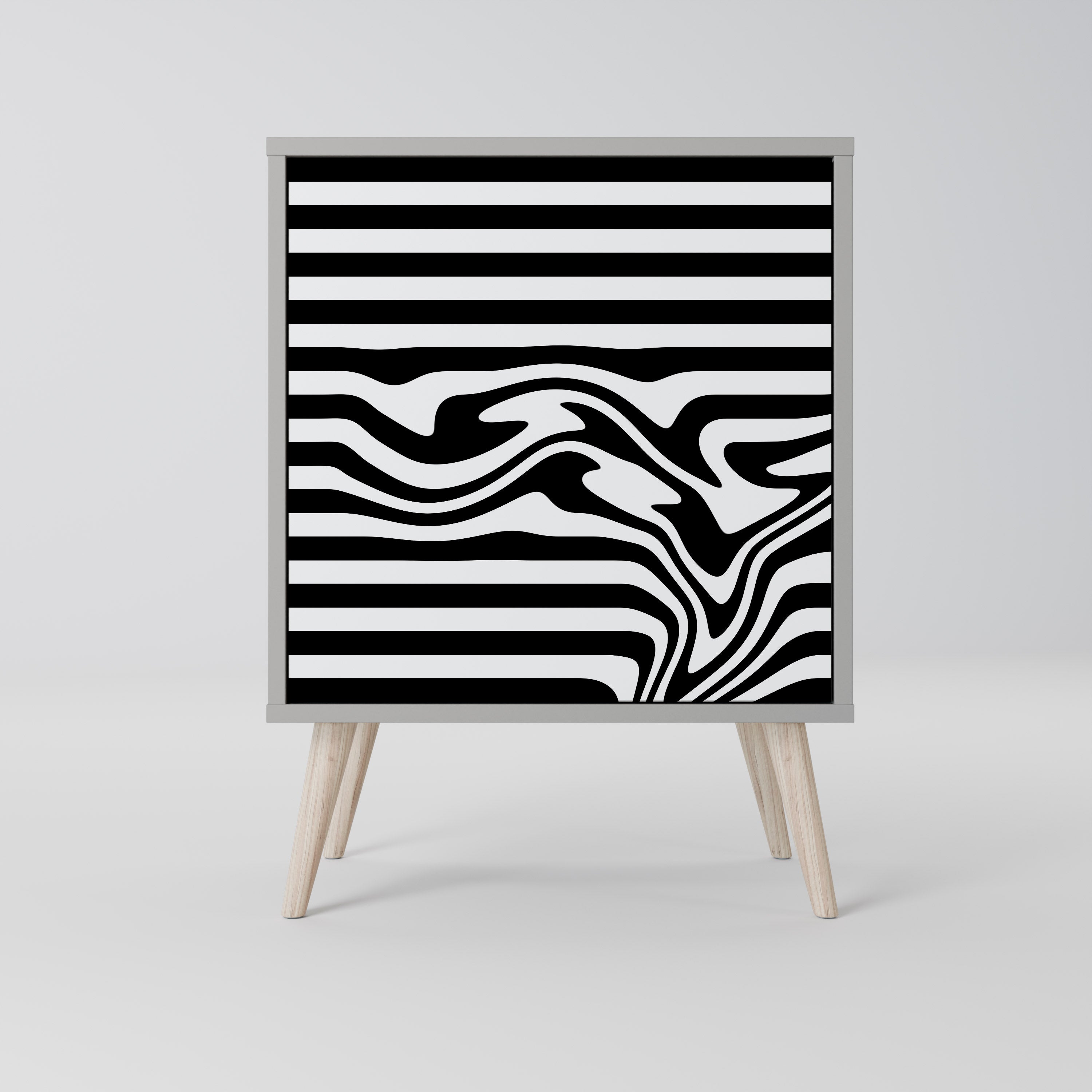 SPECTRA SHOWCASE Aparador de 1 Porta em Acabamento Cinzento