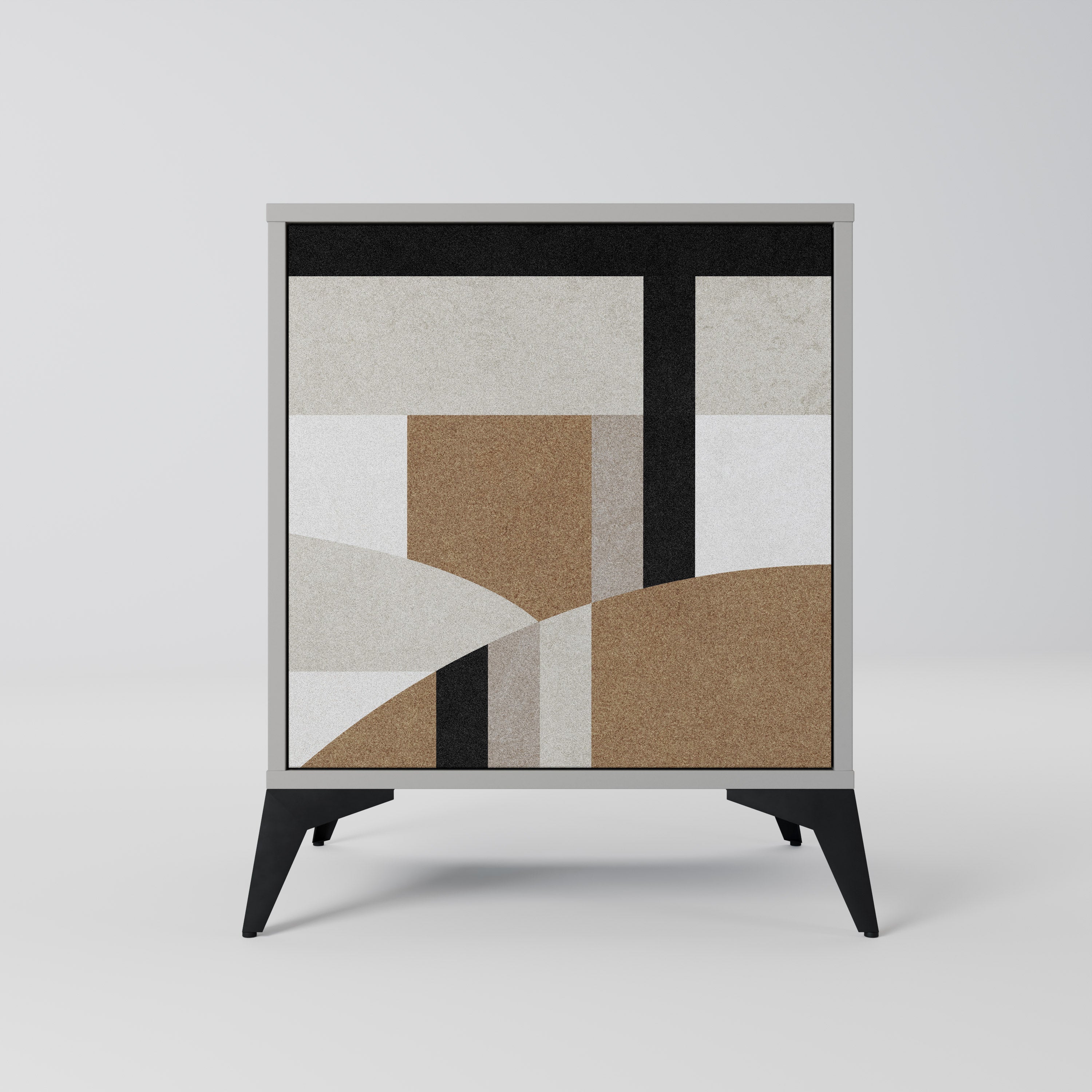 DELICATE MEMENTO Aparador de 1 Porta em Acabamento Cinzento