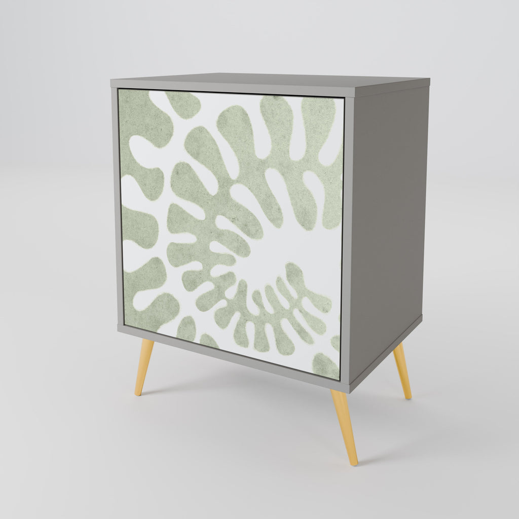 HELIX DANCE Aparador de 1 Porta em Acabamento Cinzento