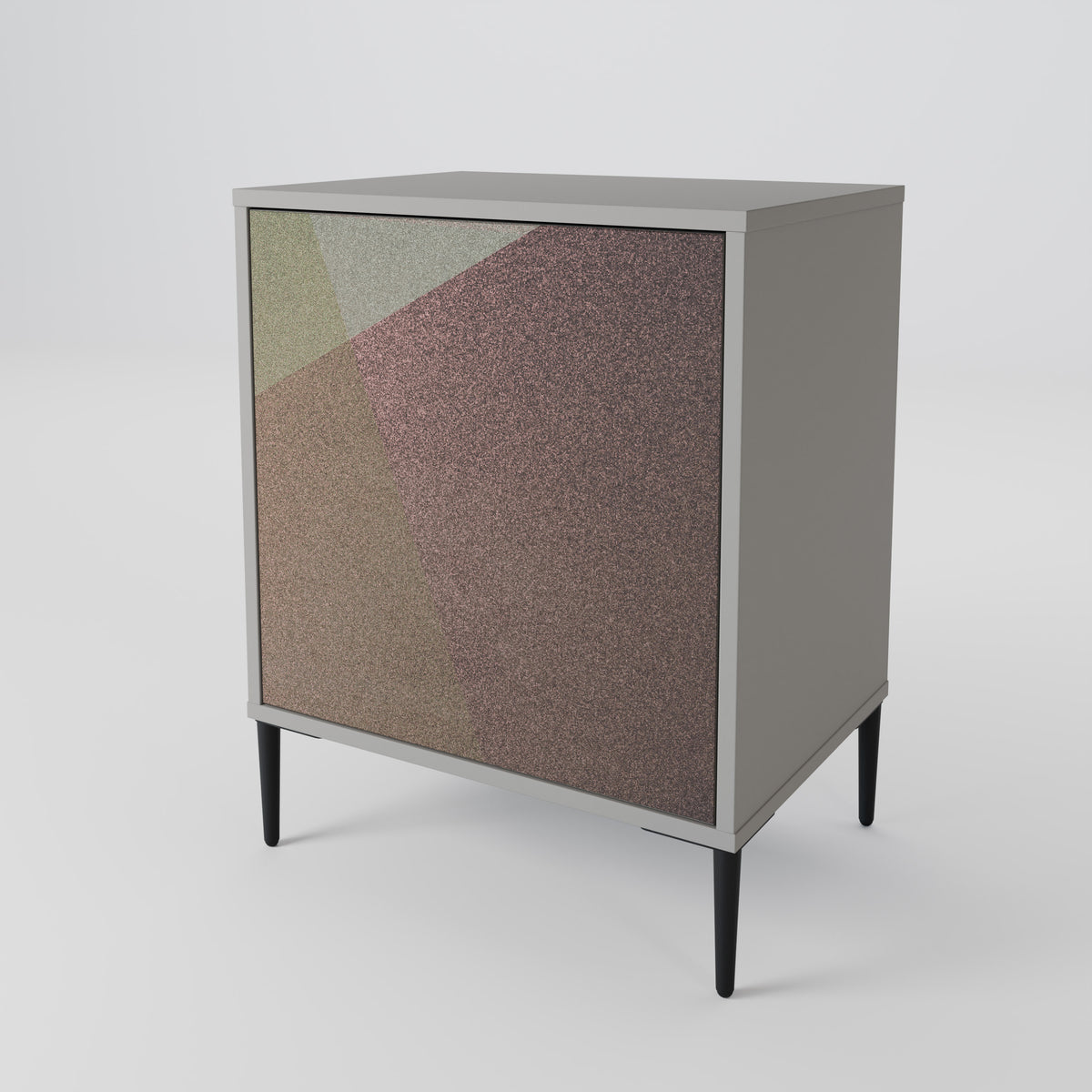 BEIGE GEOMETRY Aparador de 1 Porta