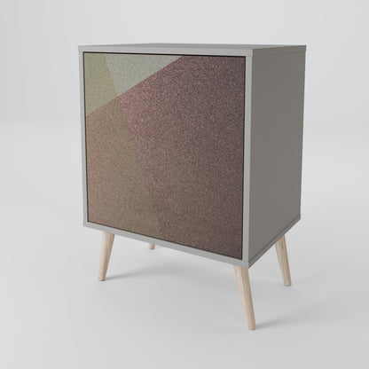 BEIGE GEOMETRY Aparador de 1 Porta