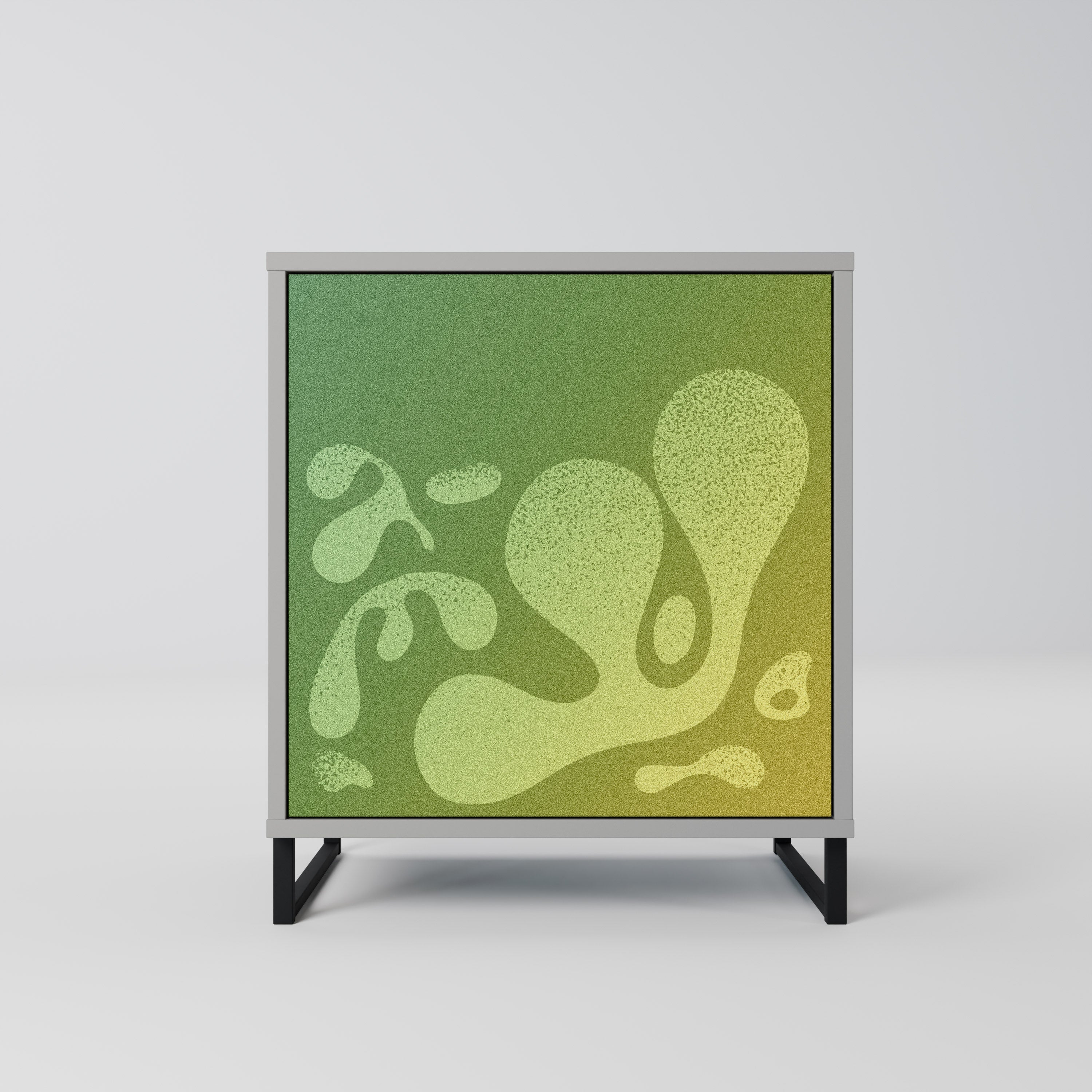 IRREGULAR BLUE Aparador de 1 Porta em Acabamento Cinzento