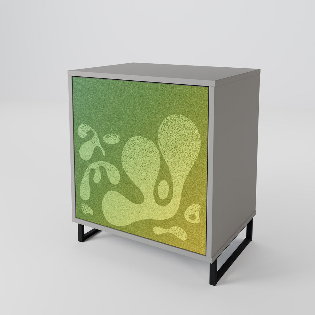 IRREGULAR BLUE 1-Door Sideboard in Grey Finish