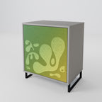 IRREGULAR BLUE 1-Door Sideboard in Grey Finish