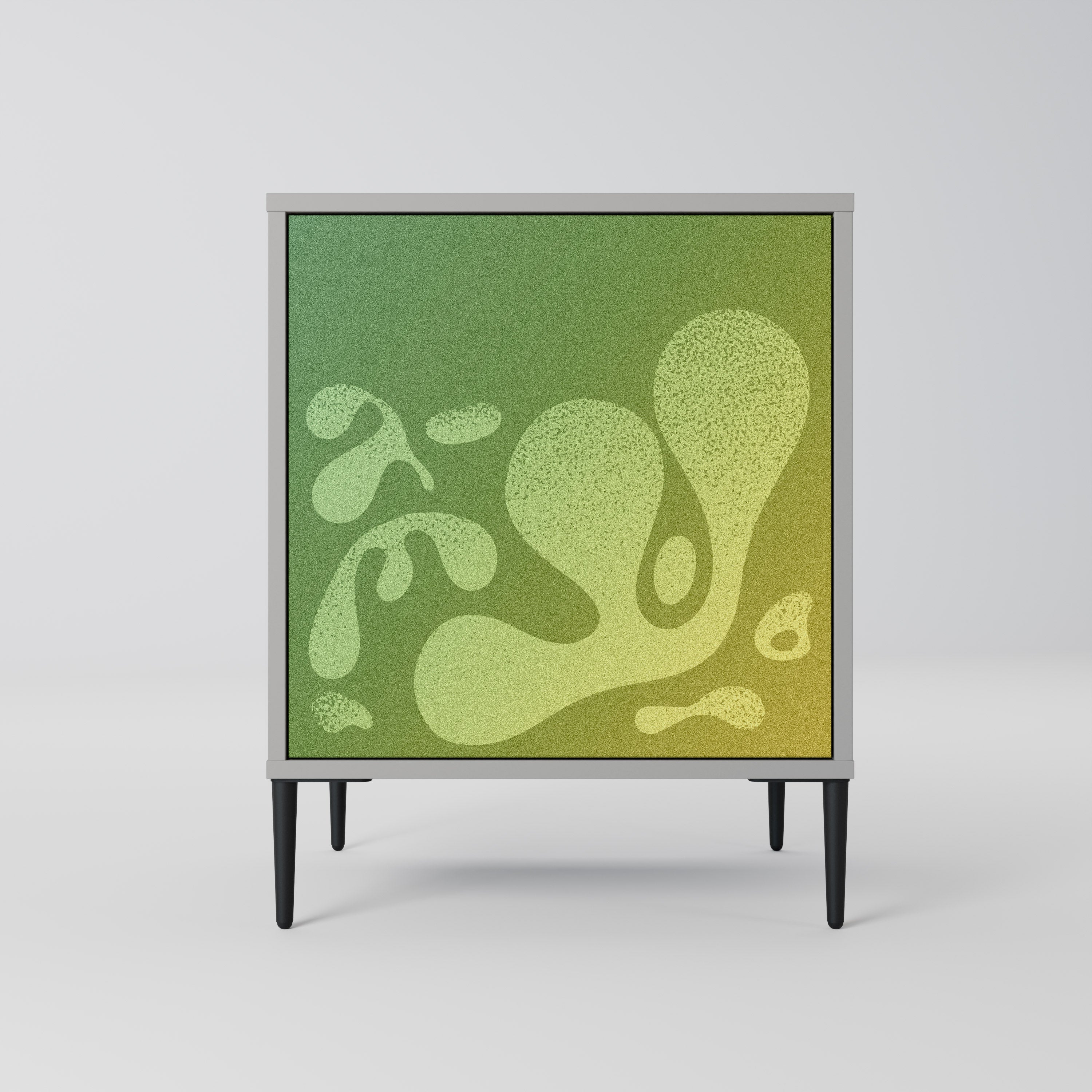 IRREGULAR BLUE Aparador de 1 Porta em Acabamento Cinzento