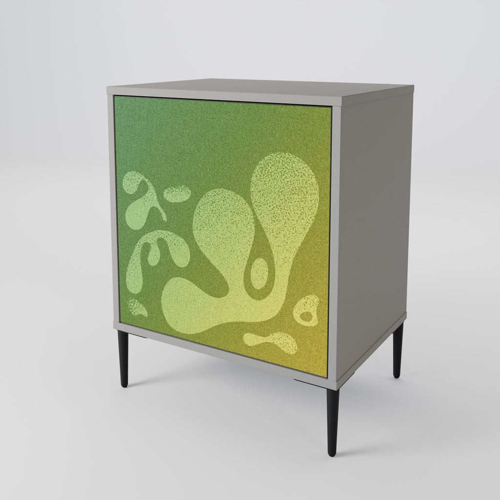 IRREGULAR BLUE 1-Door Sideboard in Grey Finish