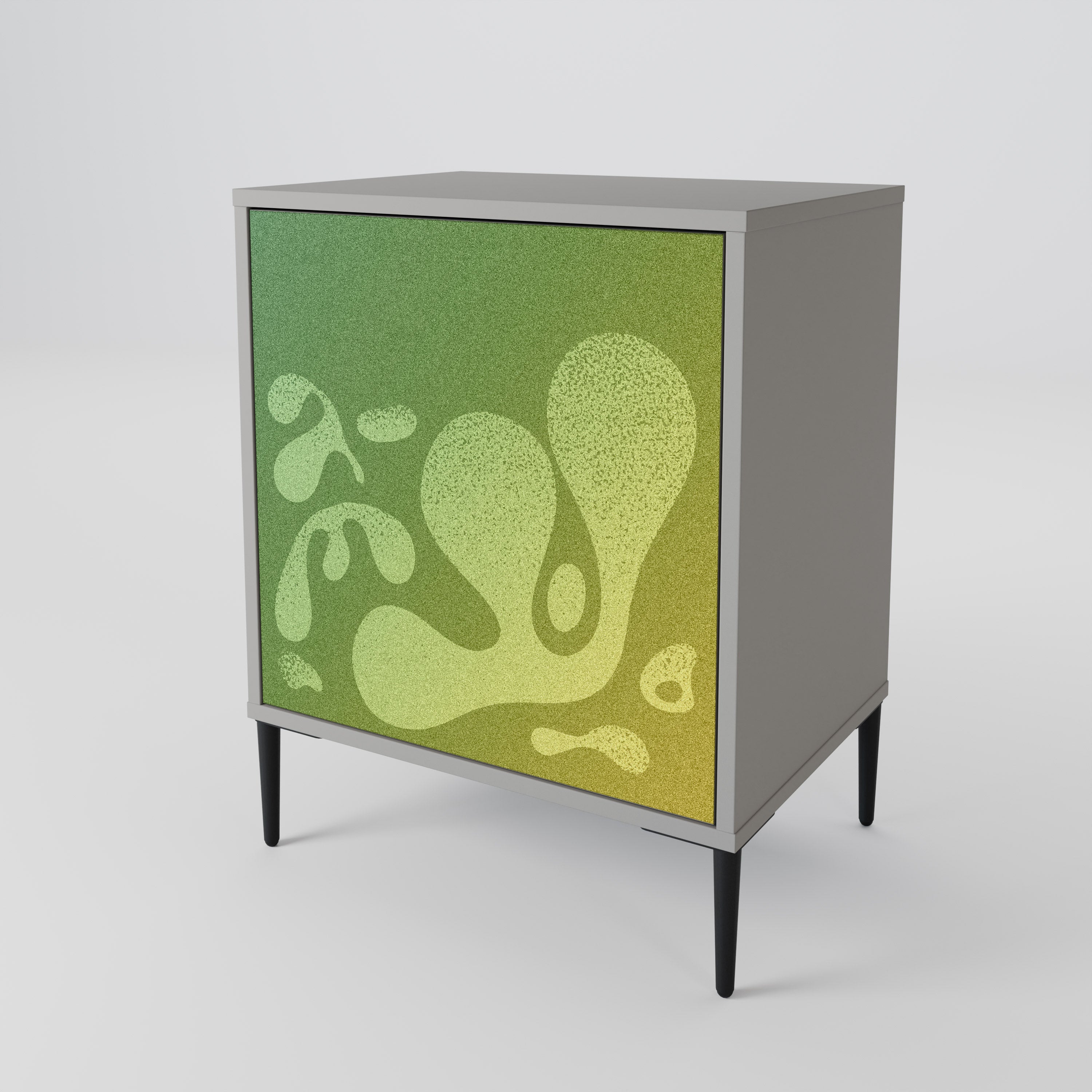 IRREGULAR BLUE Aparador de 1 Porta em Acabamento Cinzento