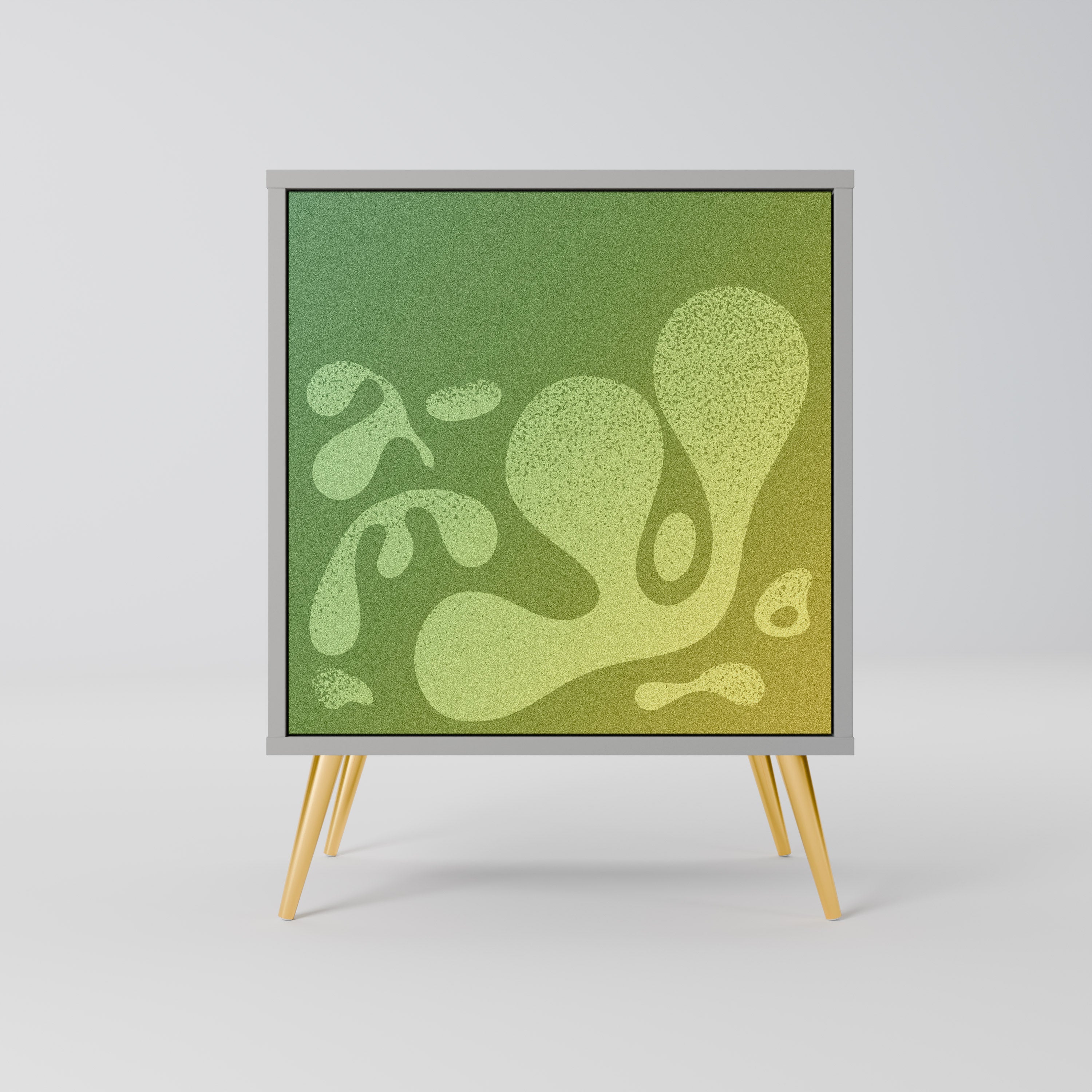 IRREGULAR BLUE Aparador de 1 Porta em Acabamento Cinzento