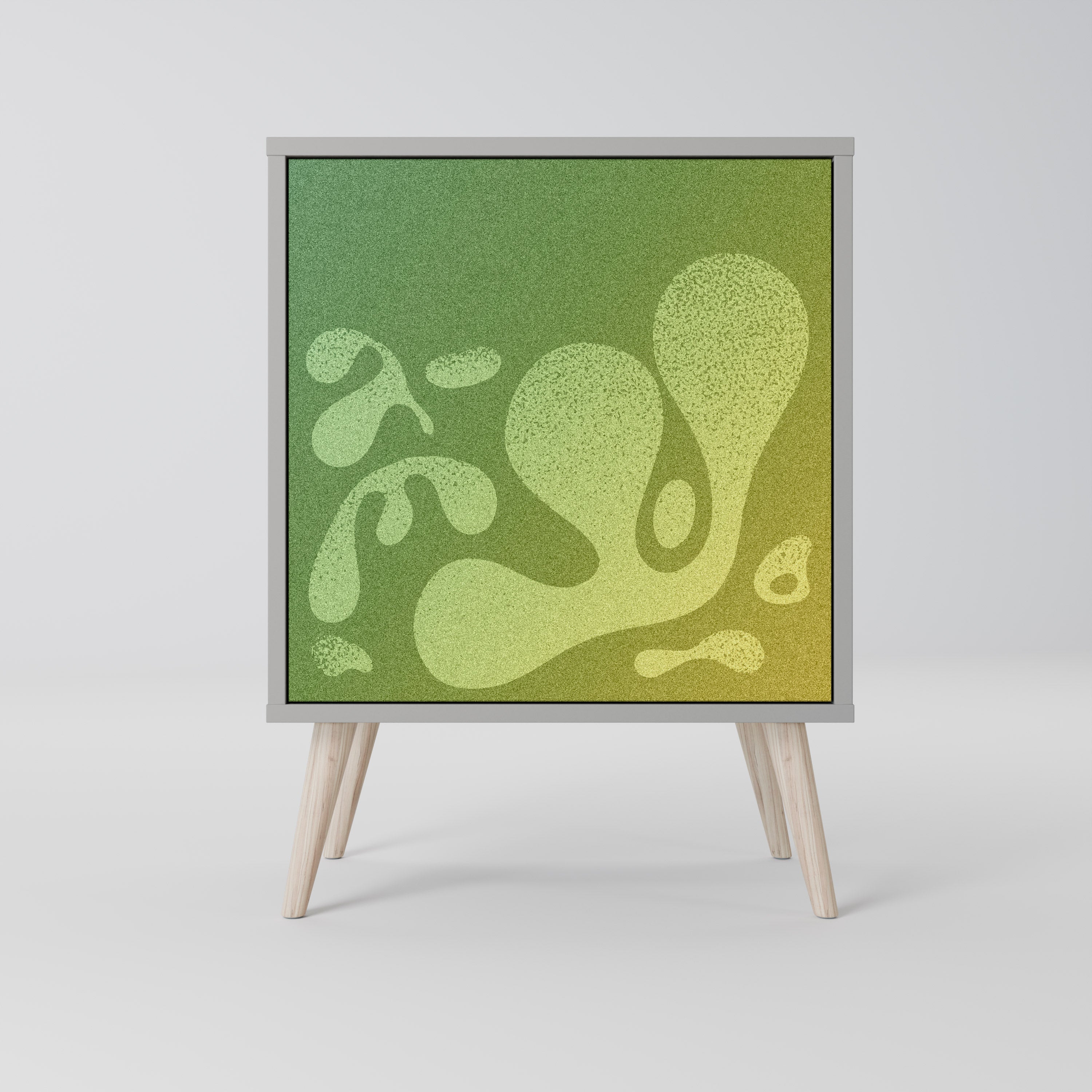 IRREGULAR BLUE Aparador de 1 Porta em Acabamento Cinzento