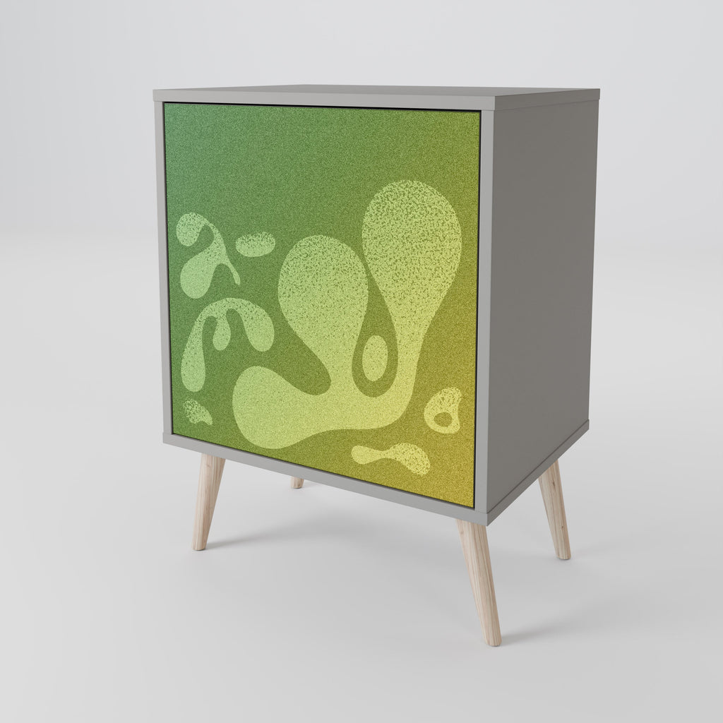 IRREGULAR BLUE 1-Door Sideboard in Grey Finish