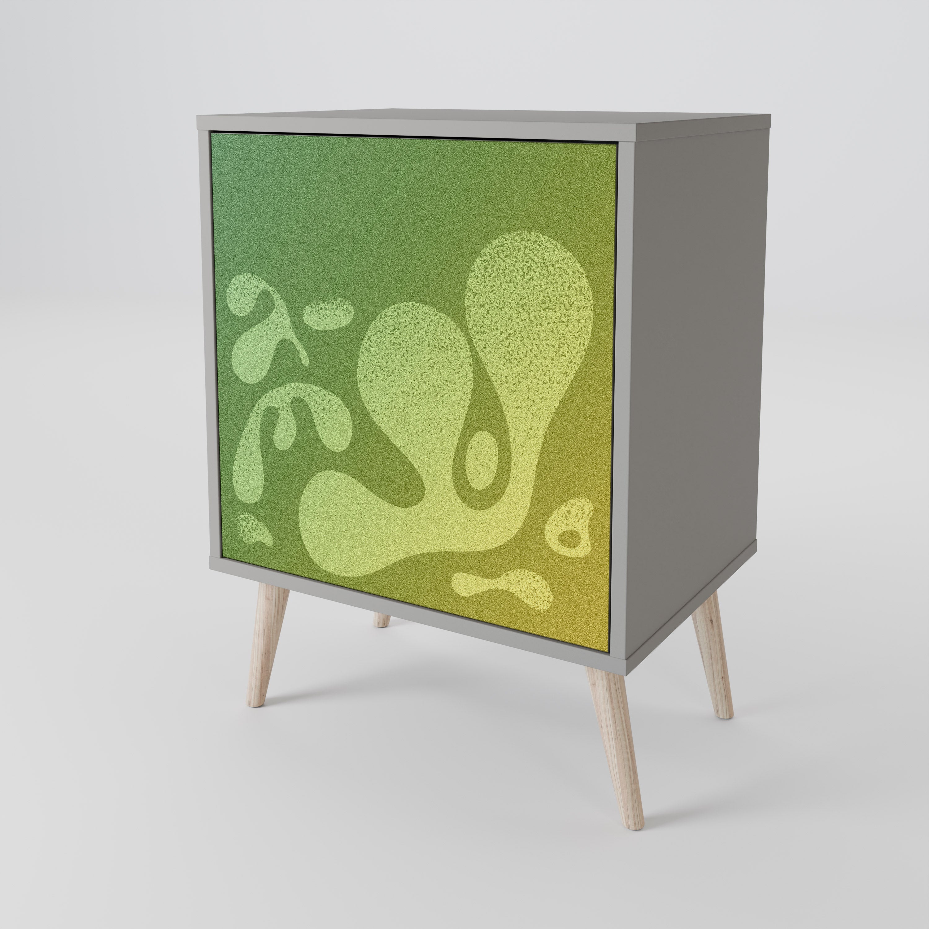 IRREGULAR BLUE Aparador de 1 Porta em Acabamento Cinzento