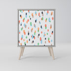 ENERGETIC SPOTS Aparador de 1 Porta em Acabamento Cinzento