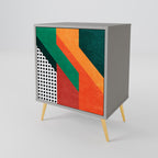 MAKESHIFT ARTISTRY 1-Door Sideboard in Grey Finish