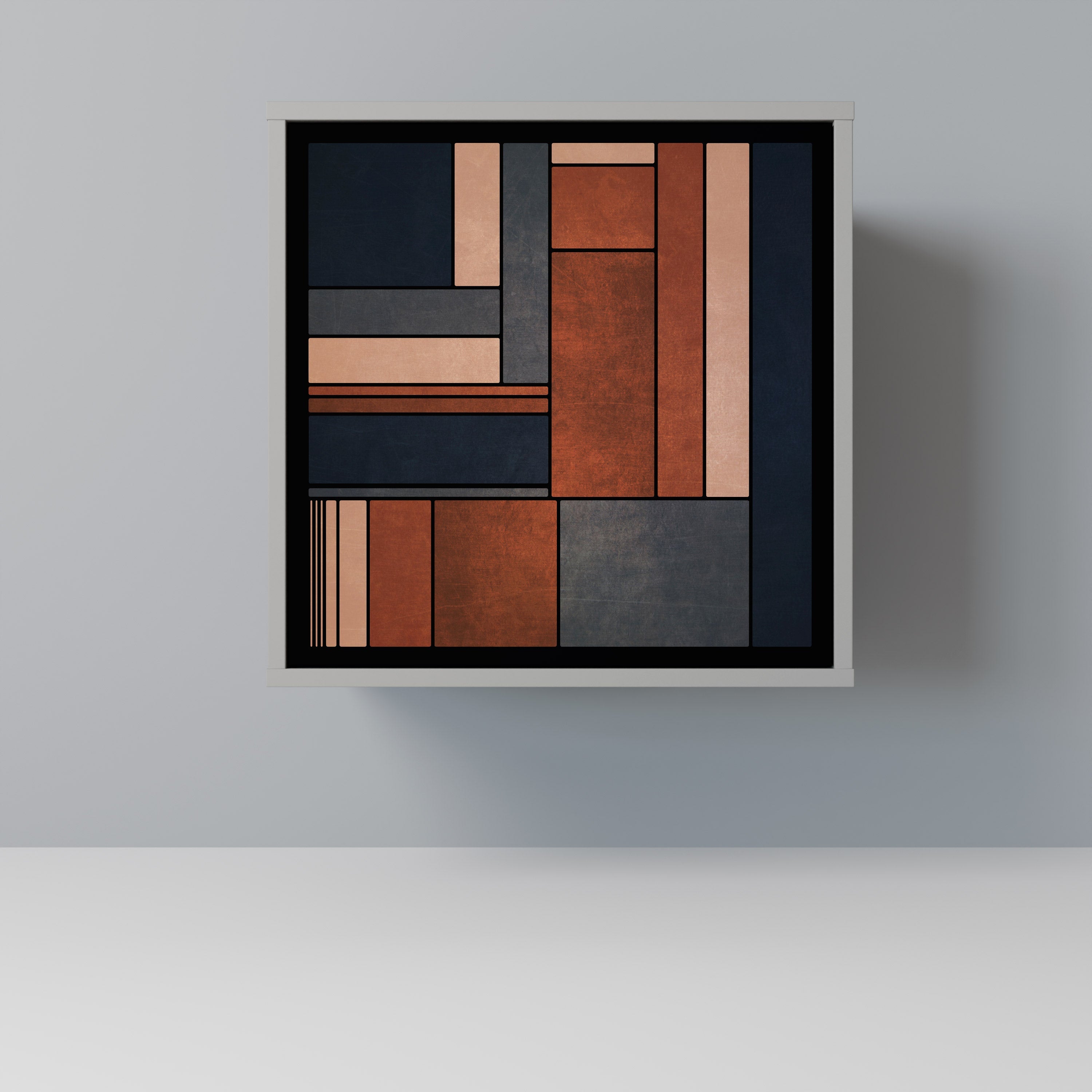 INTREPID FORMATION Aparador de 1 Porta em Acabamento Cinzento