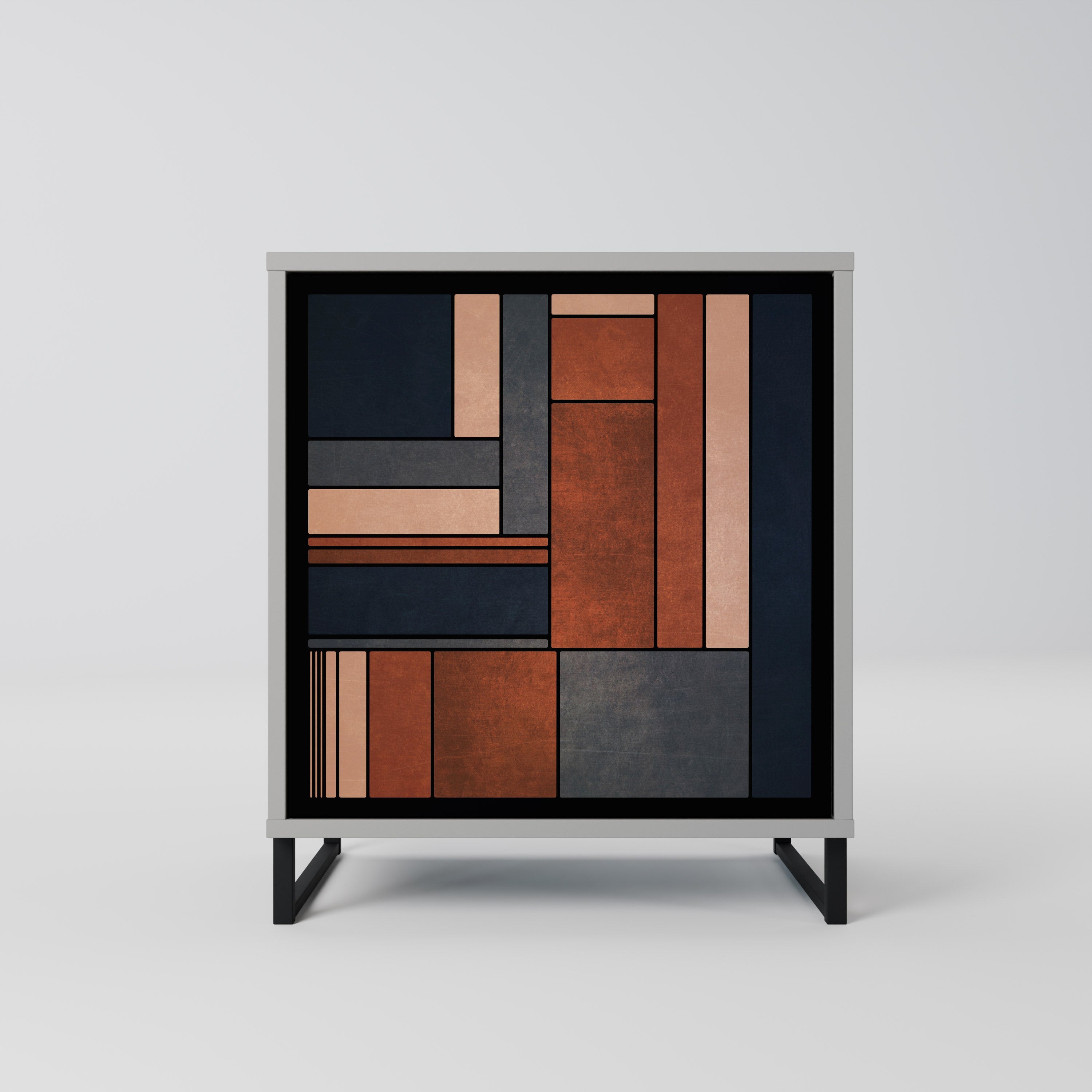 INTREPID FORMATION Aparador de 1 Porta em Acabamento Cinzento