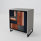 INTREPID FORMATION Aparador de 1 Porta em Acabamento Cinzento