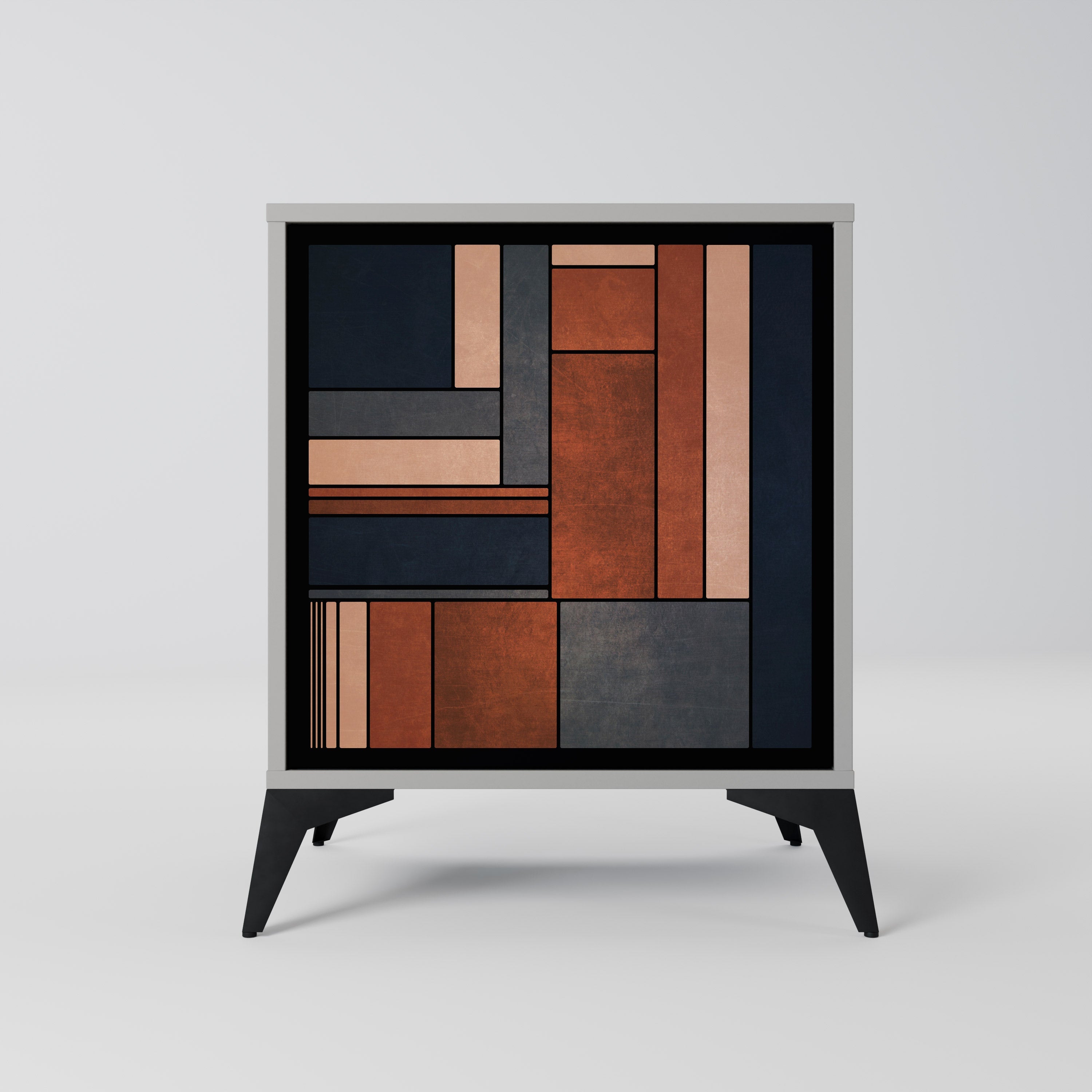 INTREPID FORMATION Aparador de 1 Porta em Acabamento Cinzento