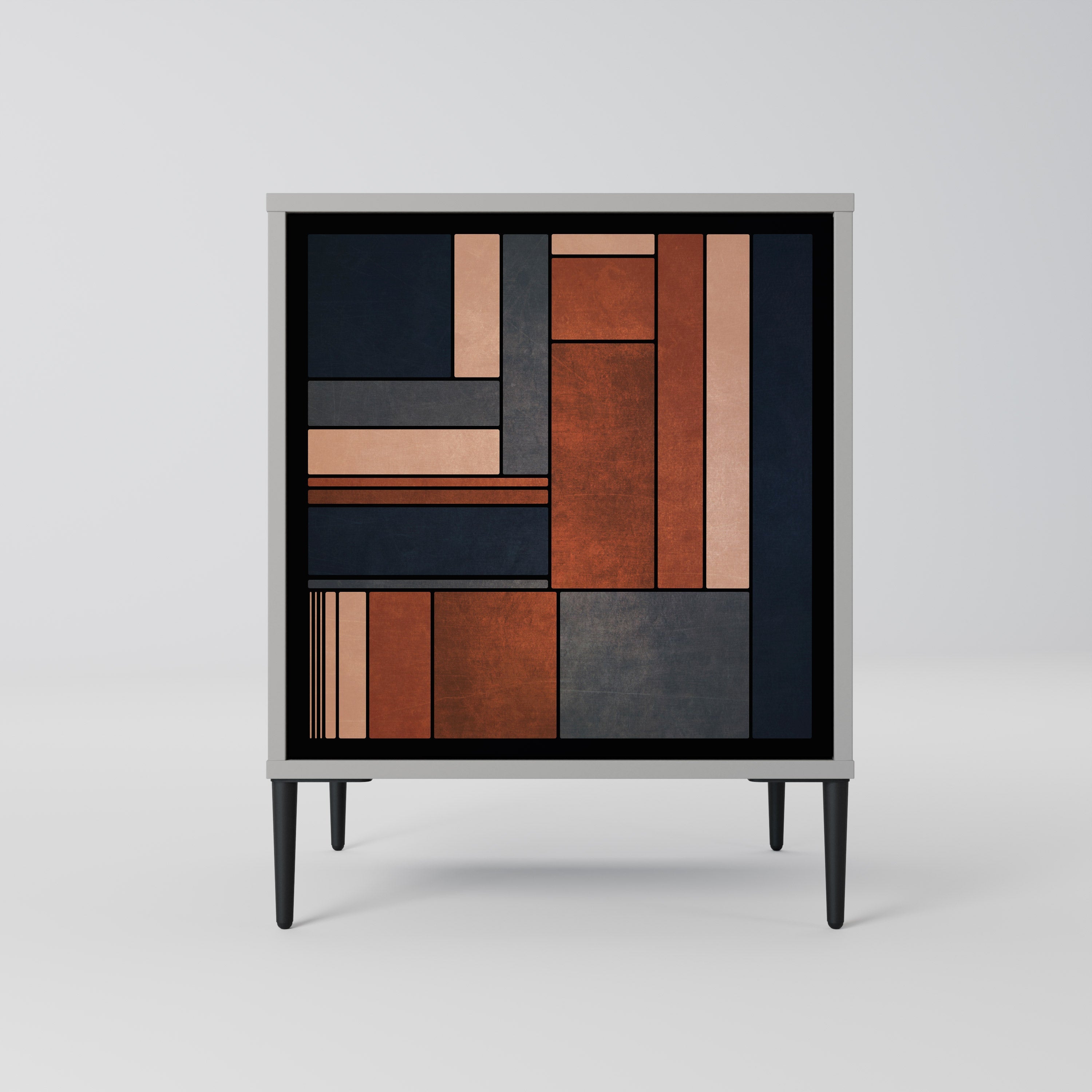 INTREPID FORMATION Aparador de 1 Porta em Acabamento Cinzento