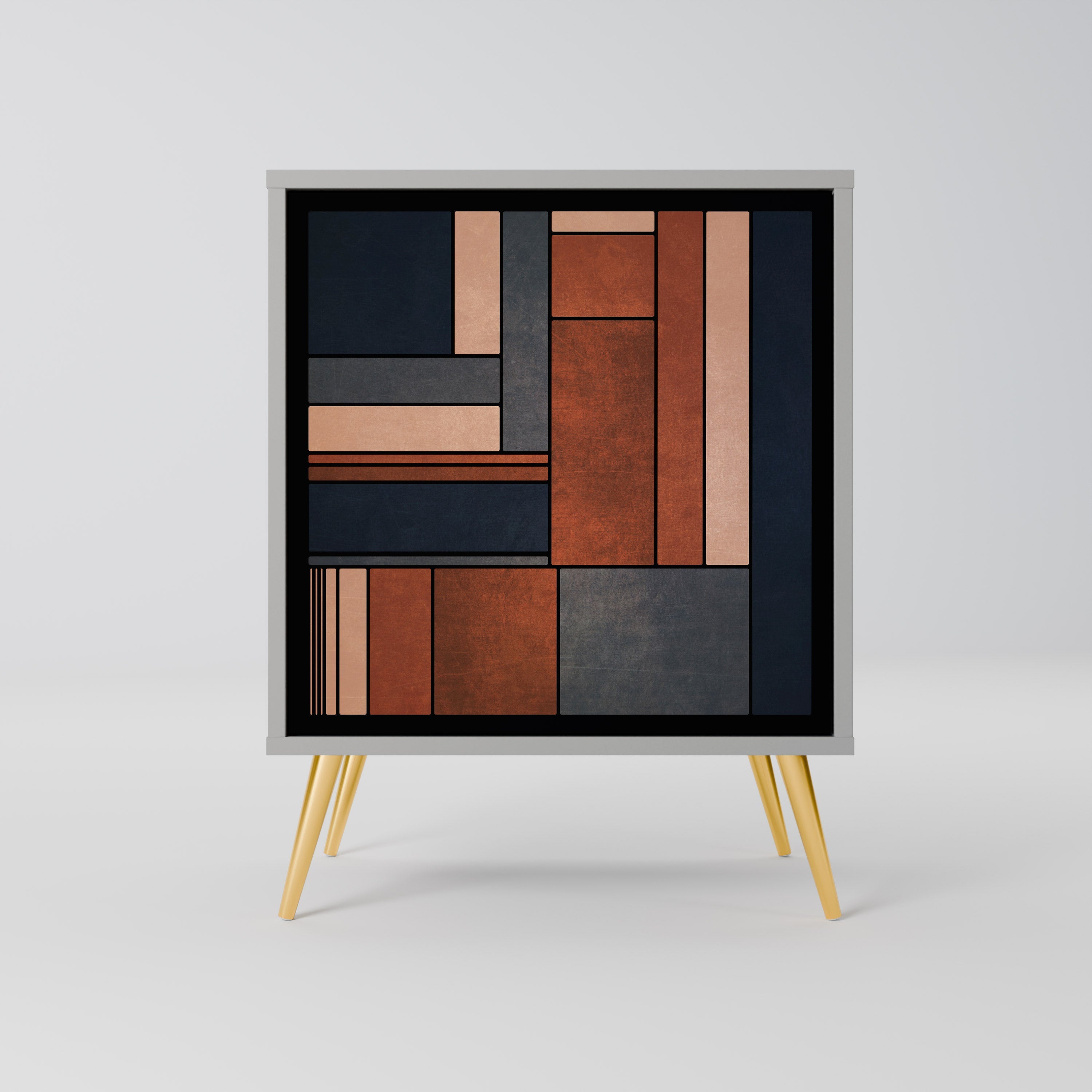 INTREPID FORMATION Aparador de 1 Porta em Acabamento Cinzento