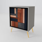 INTREPID FORMATION Aparador de 1 Porta em Acabamento Cinzento