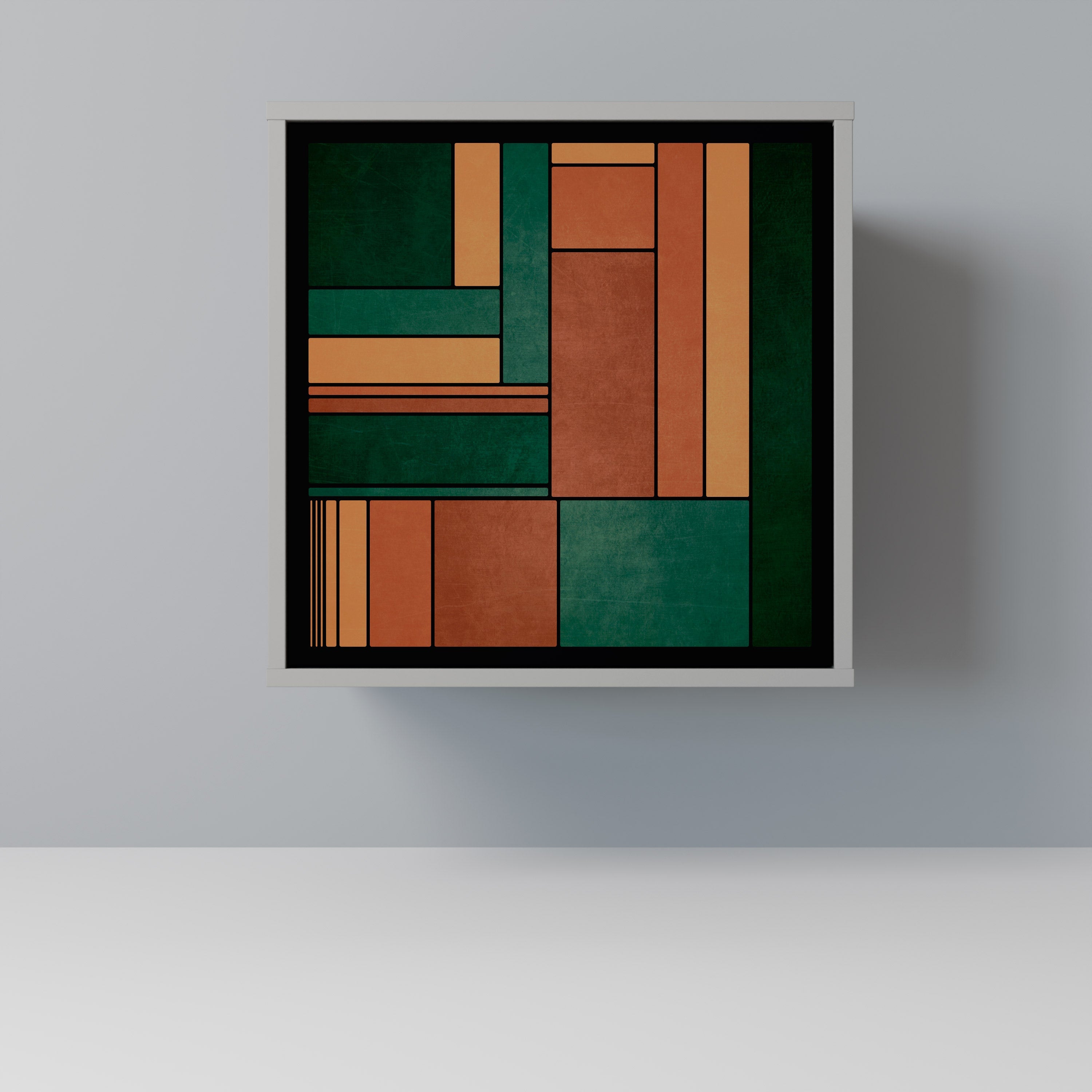 EARTHY FIGURES Aparador de 1 Porta em Acabamento Cinzento