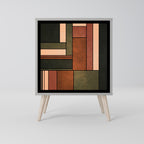 FIGURES OF NATURE 1-Door Sideboard in Grey Finish