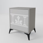 THAI GRAY Aparador de 1 Porta em Acabamento Cinzento